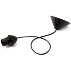 Pendel negro para luminarias de suspensión fija