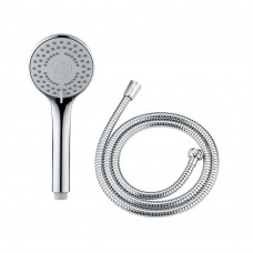 Conjunto de ducha basic, cabezal 5 funciones + manguera 150 cm