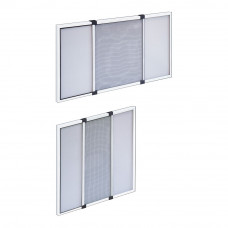 Mosquitera extensible blanca 90 x 70 cm, 2 piezas