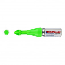 Marcador en spray pintura fluorescente a la tiza verde para agujeros perforados edding