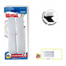 Blister cinta cierre adhesiva 2x50cm blanco hidalgo