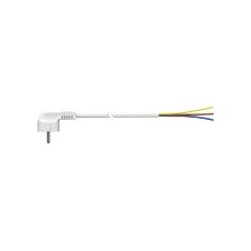 Cable con clavija schuko 2m 3x1.5mm 4,8mm 16a 250v t/tl blanco. solera 7000/2.