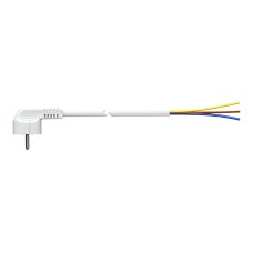 Cable con clavija schuko 5m 3x1,5mm 4,8mm 16a 250v t/tl blanco. solera 7000/5.