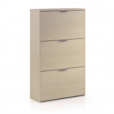 Mueble zapatero 3 puertas abatibles roble