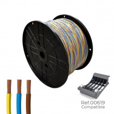 Cablecillo h07z1-k 3g2,5 mm² 3 colores 200m. ( bobina grande )