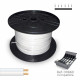 Cable paralelo 48v 2 x 0,50 mm² blanco 500 m. (bobina mediana)