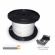 Cable paralelo 48v 2 x 0,75 mm² blanco/gris 500 m. (bobina mediana)