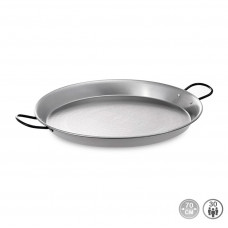 Paellera tradicional de acero pulido ø70 cm (30 personas)
