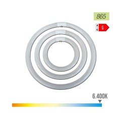 Tubo fluorescente circular 32w ø30cm trifosforo 6500k luz fria philips