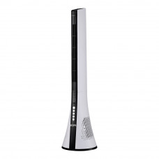 Ventilador de torre. potencia: 50w con mando a distancia. color blanco 28,5x27,8x110,8cm edm