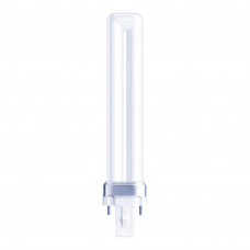 Bombilla bajo consumo g23 2-pins pl-s 09 w 600 lm 6500 k luz fria 165 x 24,5 mm. clase energética a+