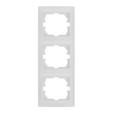 Marco vertical para 3 elementos blanco 81x225x10mm serie europa solera erp63u