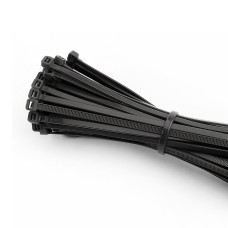 Bridas reutilizables negras 300x4,5mm (bolsa 100 unid.) nylon alta calidad