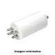 Condensador de arranque mka 1mf 5% 450v ø3,4x6,3cm con espiga m8 y faston simple 6,35 konek