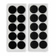 Discos adhesivos de cierre de gancho y bucle ø20mm. negro, 2146-3, inofix