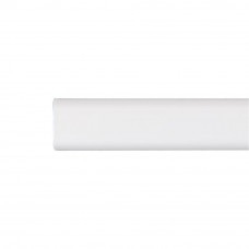 Barra armario ovalada metal blanco 150cm cintacor - storplanet