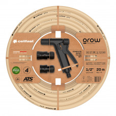 Kit manguera de jardín grow 20 m (1/2