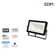 *ult.unidades* foco proyector led 20w 1600lm 6400k luz fria 18,2x12x2,85cm edm