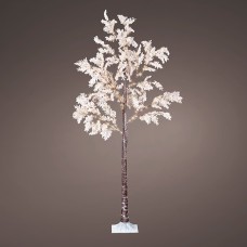 Arbol micro led flores blancas ip44 180cm
