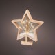 Estrella de madera con microleds 4x26x28cm 25 leds