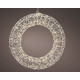 Adorno microled colgante corona, luz fija, 58x7x58cm, blanco calido. lumineo