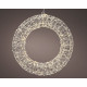 Adorno microled colgante corona,luz fija,38x7x38cm, blanco calido, lumineo