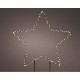 Estrella microleds de estaca, ø38x0,6cm. lumineo