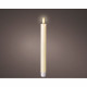 Pack de 2 unidades de velas leds de color beige, rustica, ø2,2x24,5cm. lumineo