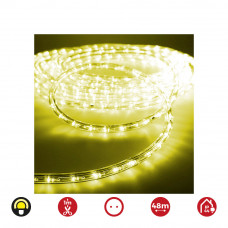 Tubo flexible 2 vias fijo 48m. 30 led/m ip44 amarillo