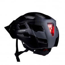 Casco bicicleta c/leds rojos talla m. dunlop