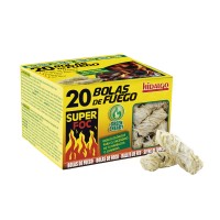 Caja 20 bolas de fuego de encendido ecológicas super foc