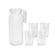 Set botella + 4 vasos vidrio, ye9000500, excellent houseware