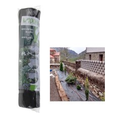 Malla anti-malas hierbas color negro 1,50x8m progarden
