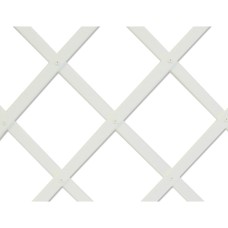 Trelliflex celosia de plastico 0,5x1,5m color blanco perfil de listones 22x6mm faura
