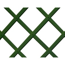Celosia de plastico 1x2m color verde perfil de listones 22x6mm