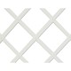 Celosia de plastico 1x2m color blanco perfil de listones 22x6mm