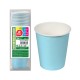 Pack 24 unid. vasos de cartón azules baby 200cc best products green
