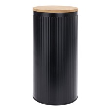 Bote con tapa de bambú, ø10,8x21cm