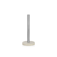 Portarrollo, inox con base de resina beige, ø 13,5 x 33 cm