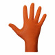 Guante agility grip nbr s/polvo naranja t7. caja 50 und. juba