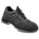 Zapatos de seguridad piel serraje perforada gris oscuro s1p src talla 45 blackleather