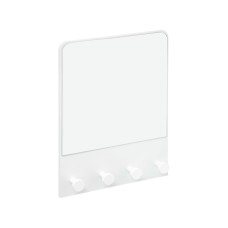 Espejo de pared con colgador color blanco 50x37x6cm
