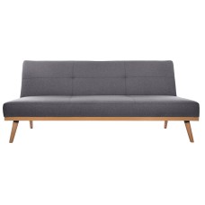 Sofa-cama gris oscuro 182x80x80cm 
