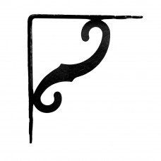 Escuadra ornamental plm05 negro 100 x 90 mm