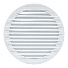 Rejilla ventilación redonda empotrable con mosquitera ø150mm abs blanca