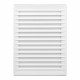 Rejilla ventilacíón rectangular empotrable mosquitera abs 137x207mm blanco