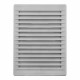 Rejilla ventilacíón rectangular empotrable con mosquitera abs 135x205mm gris