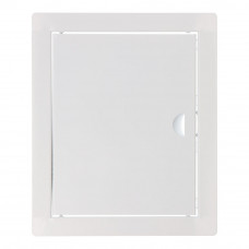 Tapa de registro rectangular empotrable acero blanco 20x25cm