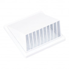 Rejilla ventilación con campana abs ø 125mm blanca