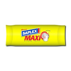 Bolsa basura maxi limon color blanco 50l 10 unid. saplex 57x70cm